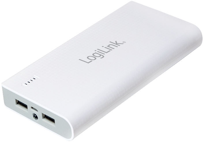 Nešiojamas įkroviklis (Power bank) Logilink, 20000 mAh, balta