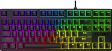 Klaviatūra Krux Atax Pro Gateron Red EN, melna