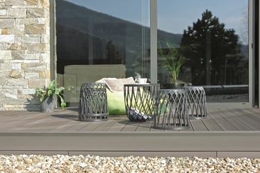 Sodo baldų komplektas Prosperplast Uniqubo Multifunctional IKUBS5-405U, pilkas, 4 vietų