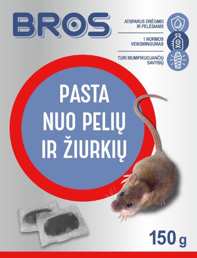 Pasta Bros graužikams naikinti, 150 g