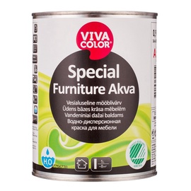 Emaliniai dažai Vivacolor Special Furniture Akva, balti, 0.225 l