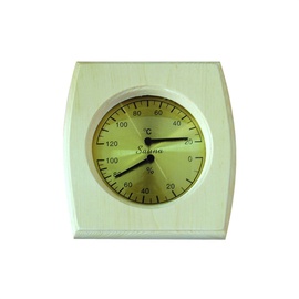 Термометр для сауны с измерителем влажности Flammifera AP-020BW, коричневый