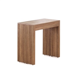 Обеденный стол Halmar Samson Walnut/Black, 420 - 1980x800x760 мм