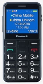 Mobiiltelefon Panasonic KX-TU150, must, 64MB