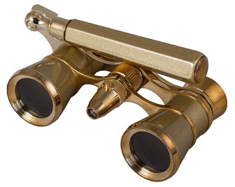 Levenhuk Broadway 325N Opera Glasses Gold Lorgnette