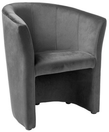 Atzveltnes krēsls TM 1, pelēka, 67 cm x 47 cm x 76 cm