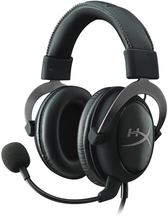 Vadu spēļu austiņas HyperX Cloud II, melna