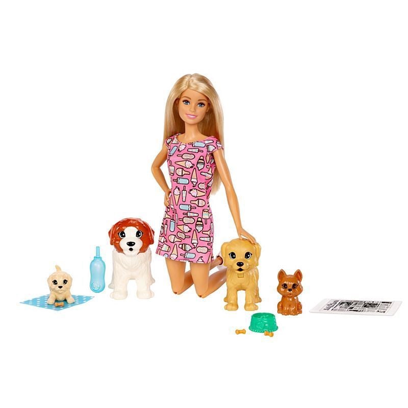 barbie doggy daycare doll & pets