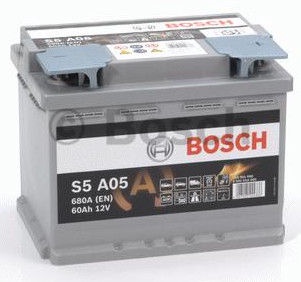 Akumuliatorius Bosch AGM S5 A05, 12 V, 60 Ah, 680 A
