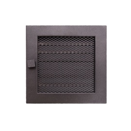Kamīna režģis NORDFlam Fireplace Grill 170x170mm with Blinds Graphite