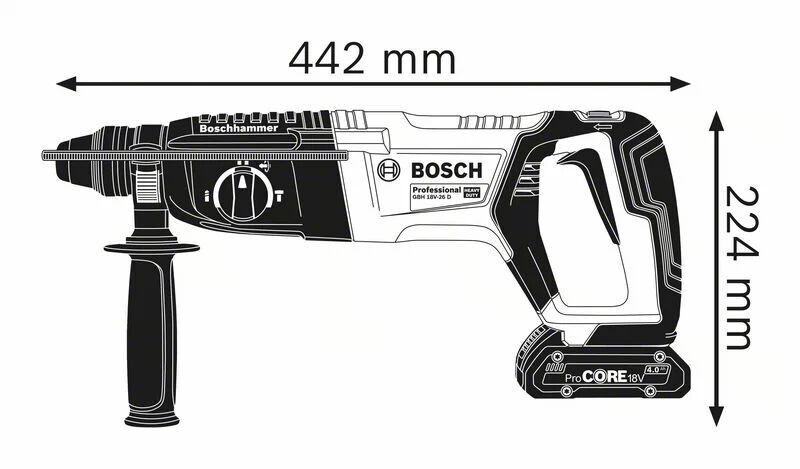 Perforaator Bosch, 2.6 kg