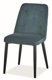 Стул для столовой Signal Meble Duran Velvet Green, 1 шт.