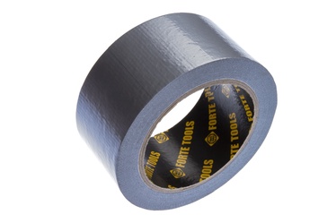 Lipnioji audinio juosta Forte Tools, 25 m x 50 mm, sidabrinė