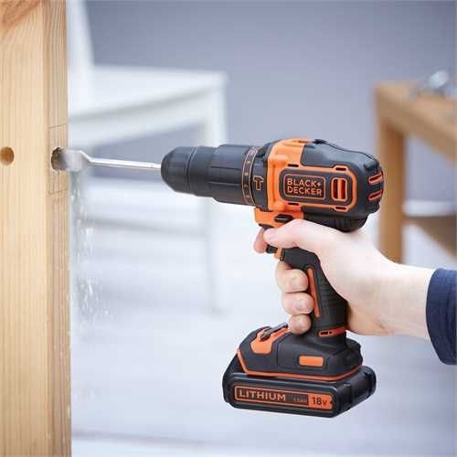 Akulööktrell koos akuga Black & Decker BDCHD18-QW, 18 V, 1.5 Ah