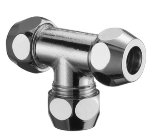 Trišakis, Schell 064550699, 3/8x3/8x3/8IN išoriniai sriegiai, su 10mm veržlėmis