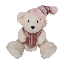 Декорация Christmas Touch F91534, 260 мм, полиэстер, белый/розовый