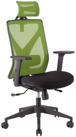 Biroja krēsls Home4you, melna/zaļa