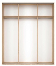 Black Red White Wardrobe Frame Nadir 200 Light San Remo Oak
