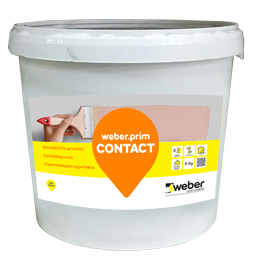 Грунт простой строительный Weber Primcontact, алый, 5 кг