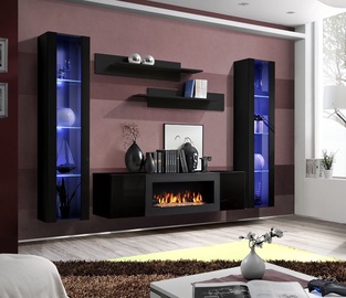 ASM Fly M2 Living Room Wall Unit Set Black