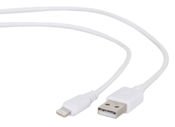 Laidas Gembird, USB 2.0 Type A/Apple Lightning, balta