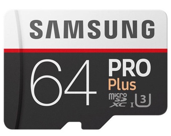 Samsung microSD Pro Plus 64GB UHS-I U3 Class10 + Adapter