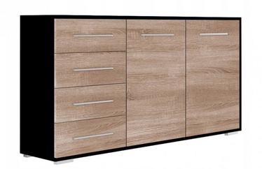Idzczak Meble Frida Chest Of Drawers Black/Sonoma Oak