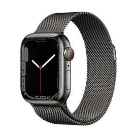 Nutikell Apple Watch Series 7 GPS + LTE 41mm Stainless Steel, must