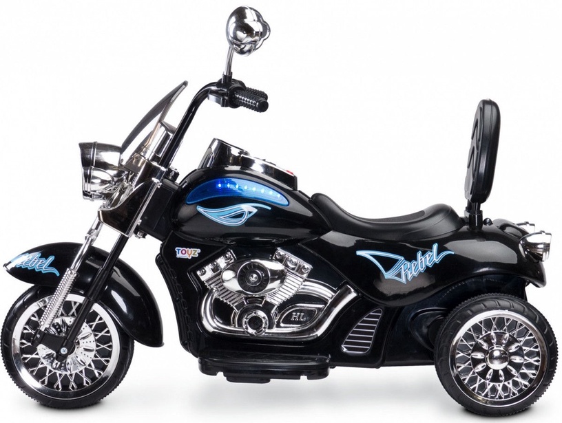 Vaikiškas elektromobilis - motociklas Toyz, juoda