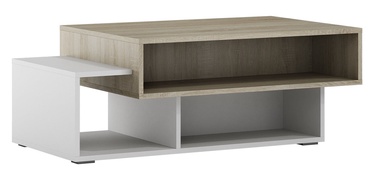 Kafijas galdiņš Szynaka Meble Arend Sonoma Oak/White, 1050x600x390 mm