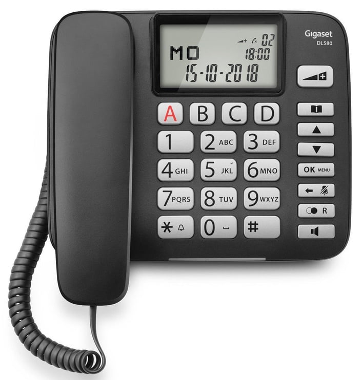 Telefons Gigaset DL580 Black