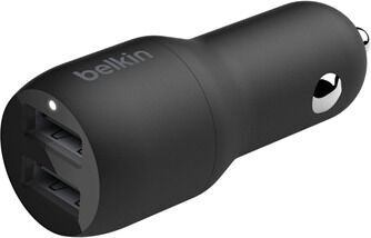 Lādētājs Belkin, Lightning/2 x USB, 100 cm, melna