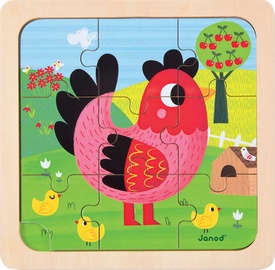 Пазл Janod Violette Chicken J07064, 9 шт.