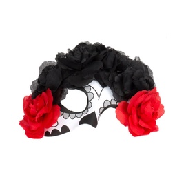 Mask täiskasvanutele Domino FF-042-171, must/punane, plastik/tekstiil, Universaalne