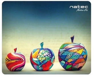 Hiirematt Natec Apples Pack, 18 cm x 22 cm x 0.3 cm, mitmevärviline