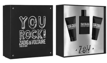 Zadig & Voltaire This Is Him! 50ml EDT + 2 x 50ml Shower Gel New Design