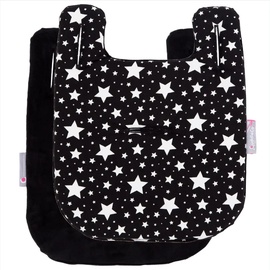 Подкладка для коляски Cuddle Co Black & White Stars Mini, белый/черный