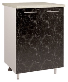 OEM Kitchen Bottom Cabinet Double D2 4 Black Rose