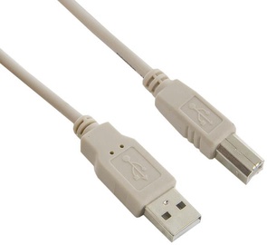 4World USB Type A To USB Type B 3m Grey