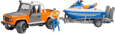 Bruder Land Rover Station Wagon With Trailer & Water Motorcycle 02599