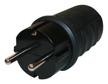 Pistik N&L 3 Pin Power Plug 02495 Black