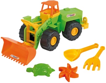 Smilšu kastes rotaļlietu komplekts Tigres Excavator, daudzkrāsains, 5 gab.