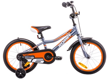 Vaikiškas dviratis Romet Tom 16 Graphite Orange 19