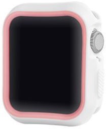 Aizsargrāmis Devia Dazzle Series Protective Case For Apple Watch 44mm White/Pink