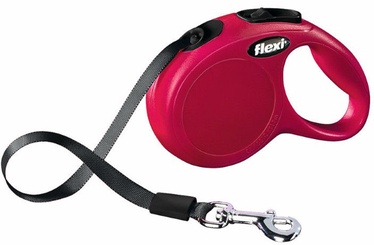 Siksna Flexi New Classic Tape XS, sarkana, 3 m