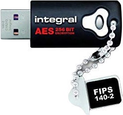 Integral Crypto Drive FIPS 140-2 Encrypted USB Drive 8GB INFD8GCRYPTO140-2