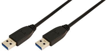 LogiLink Cable USB to USB Black 1m