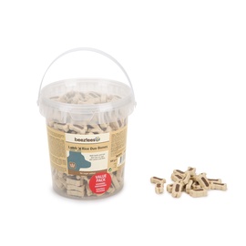 Našķis suņiem Beeztees Duo Bones ar jēra gaļu un rīsiem 500g