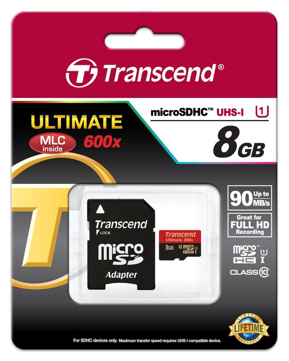 Mälukaart Transcend, 8 GB