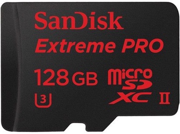 Sandisk 128GB Extreme Pro microSDXC Class 10 U3 UHS-II + Adapter USB 3.0